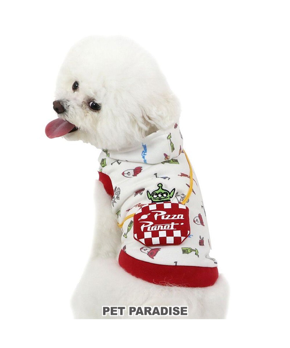 PET PARADISE>ペットグッズ ディズニー トイストーリー ピザプラネット柄 パーカー 【小型犬】 - ＳＳ