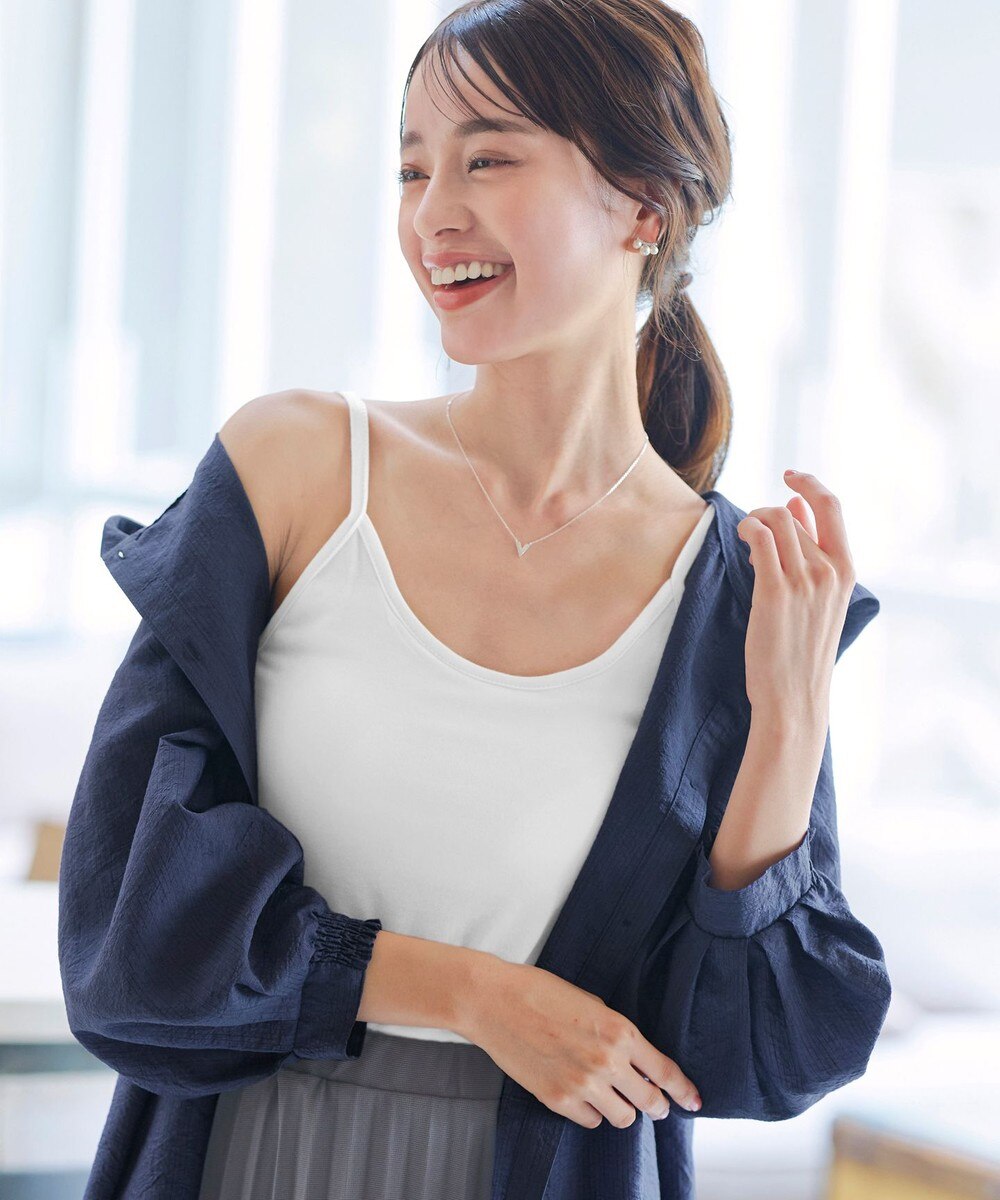 【洗える】カップ付きタンクトップ&キャミソール