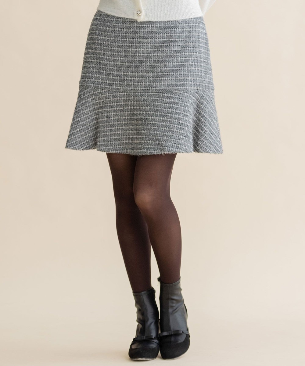 【オンワード】 TOCCA>スカート 【TOCCA LAVENER】Candy Eco Tweed Mini Skirt スカート ライトグレー 4 レディース 【送料無料】