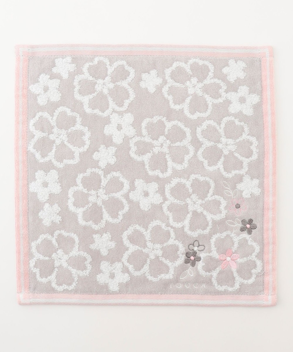 【オンワード】 TOCCA>財布/小物 FLOATING FLOWER TOWELCHIEF タオルハンカチ ライトグレー F レディース