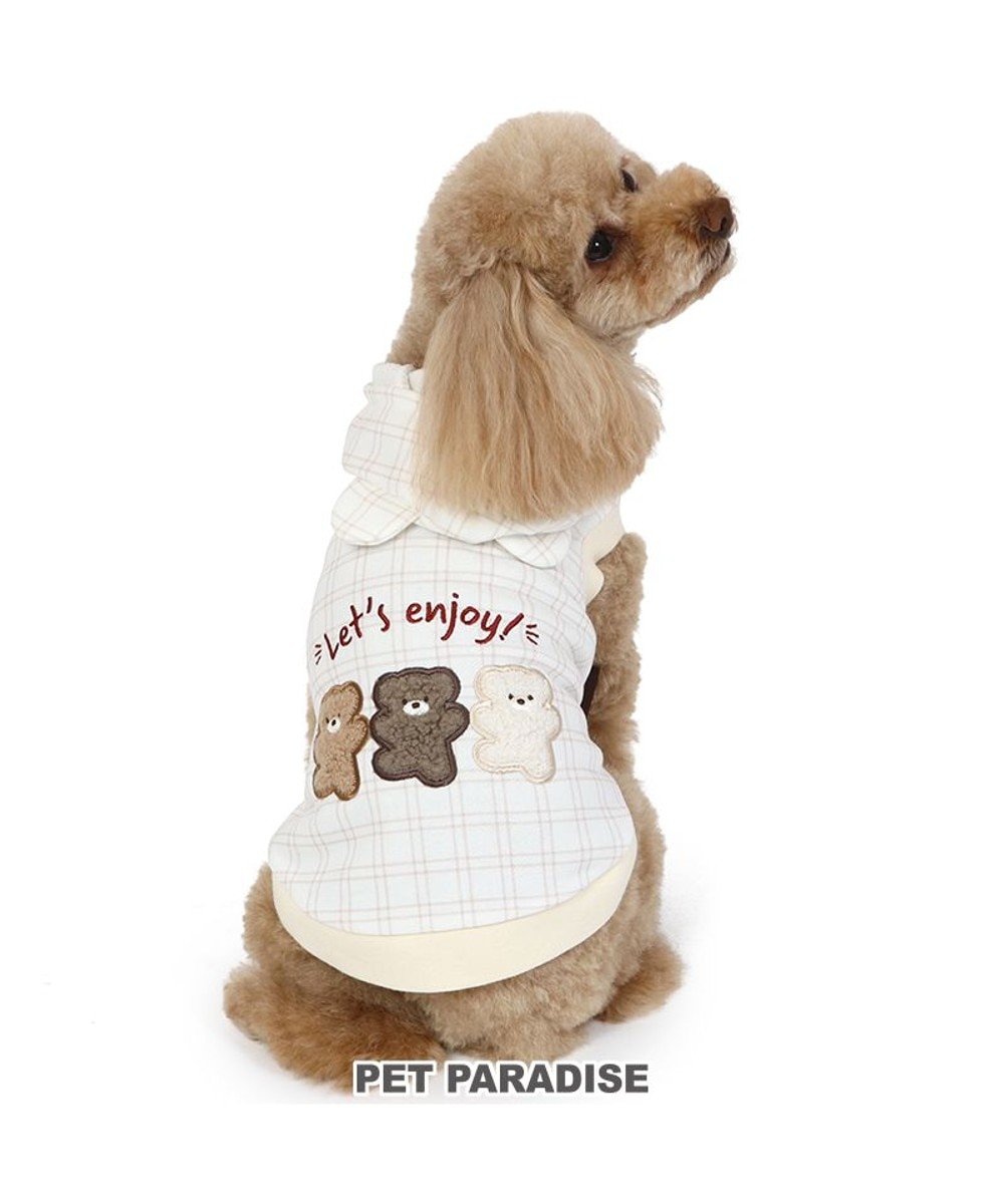 【オンワード】 PET PARADISE>ペットグッズ ペットパラダイス くまちゃん パーカー 《なかよし柄》小型犬 - ＳＳ