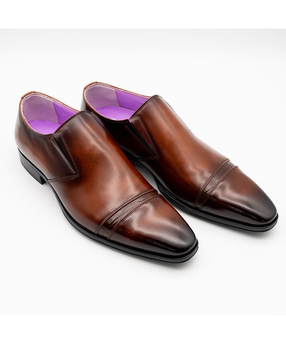 ＜オンワード＞TOMOE & Co.>シューズ 【鞆ゑ(ともえ)】藤シリーズ ラバーソールでクッション性があり、革靴の硬さを感じさせない履きやすさ。 ブラウン 25.0cm メンズ