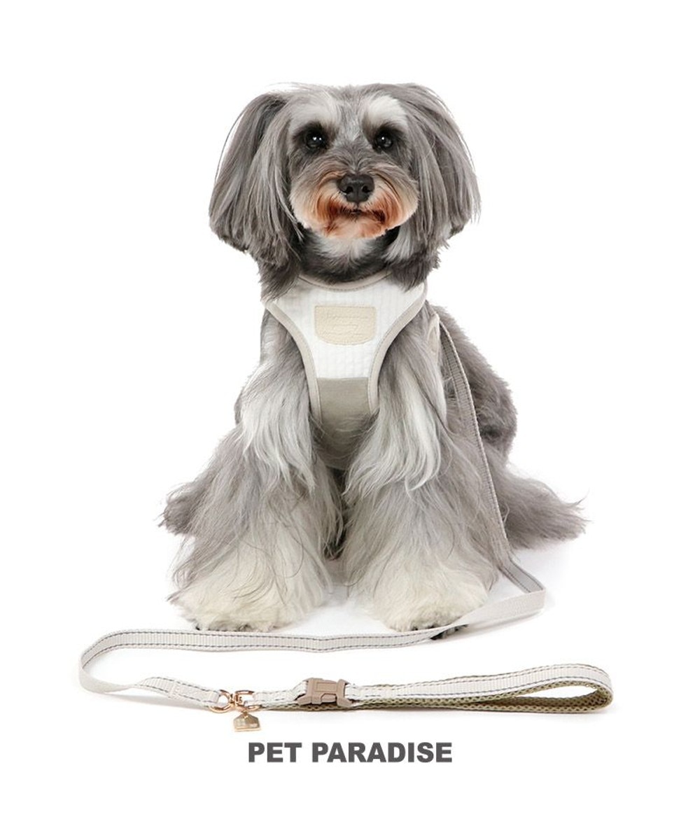 PET PARADISE>ペットグッズ シンプル リード付きハーネス 【３Ｓ】 ベージュ ３Ｓ