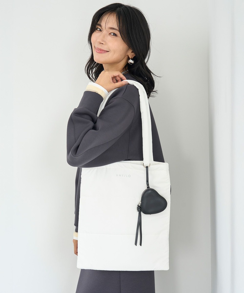 【オンワード】 UNFILO>バッグ パデッド トートバッグ オフ F レディース 【オンワード】 UNFILO>バッグ パデッド トートバッグ オフ F レディース