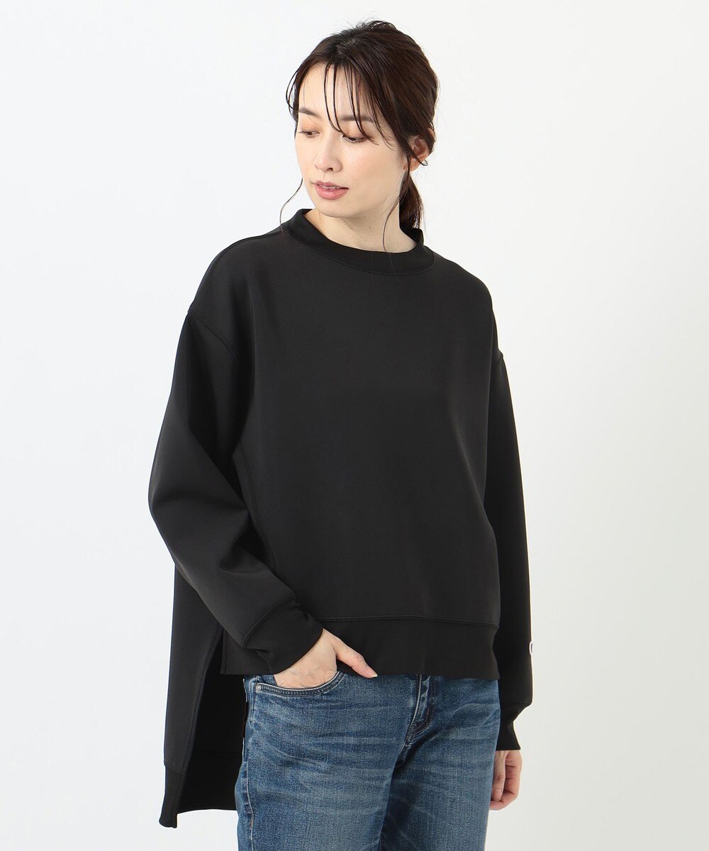 【オンワード】 SHARE PARK LADIES>トップス 〈Champion BLACK EDITION〉CRENECK SWEAT ブラック M レディース 【送料無料】