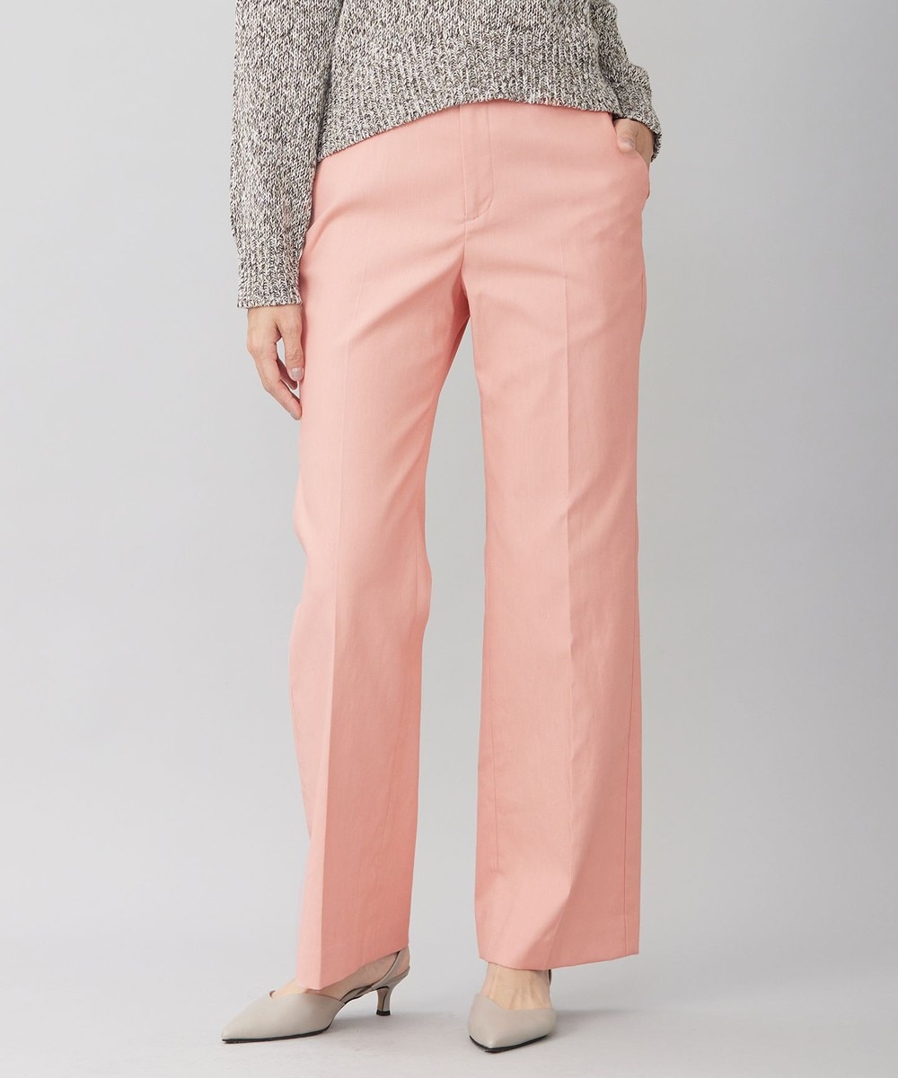 【オンワード】 自由区 S(小さいサイズ)>パンツ 【接触冷感・UVカット・吸水速乾・洗える】シェルタリングオックスストレート パンツ ピンク 30 レディース 【オンワード】 自由区 S(小さいサイズ)>パンツ 【接触冷感・UVカット・吸水速乾・洗える】シェルタリングオックスストレート パンツ ピンク 30 レディース