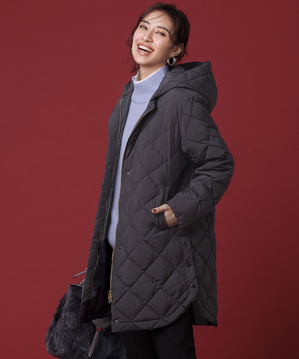 【オンワード】 UNFILO>ジャケット/アウター 【TAION×UNFILO 】2WAY キルティングダウン チャコール M レディース 【オンワード】 UNFILO>ジャケット/アウター 【TAION×UNFILO 】2WAY キルティングダウン チャコール M レディース