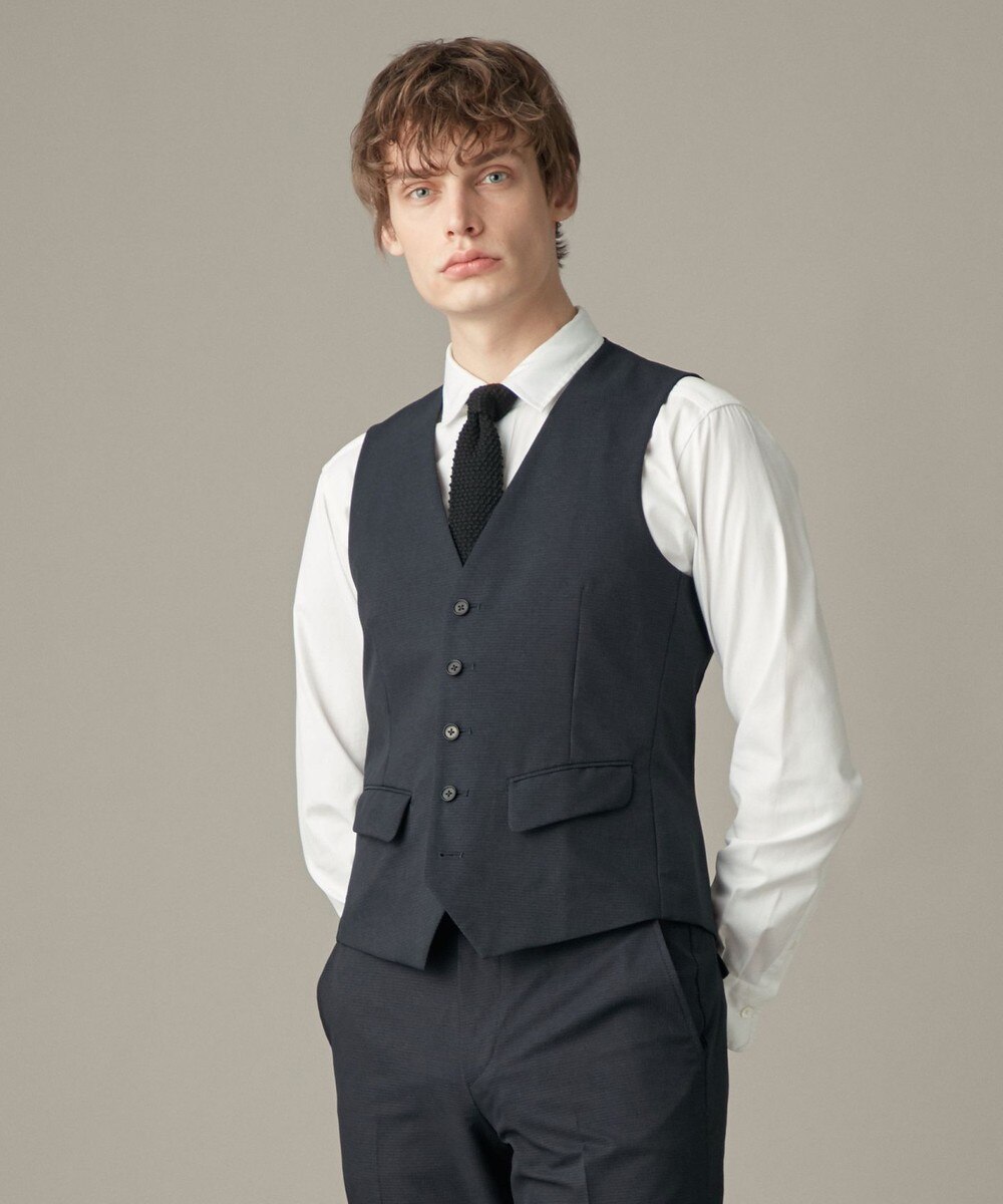 【オンワード】 JOSEPH MEN>トップス 【人気素材】クールドッツストレッチ ベスト/ジレ ネイビー 44 メンズ 【送料無料】