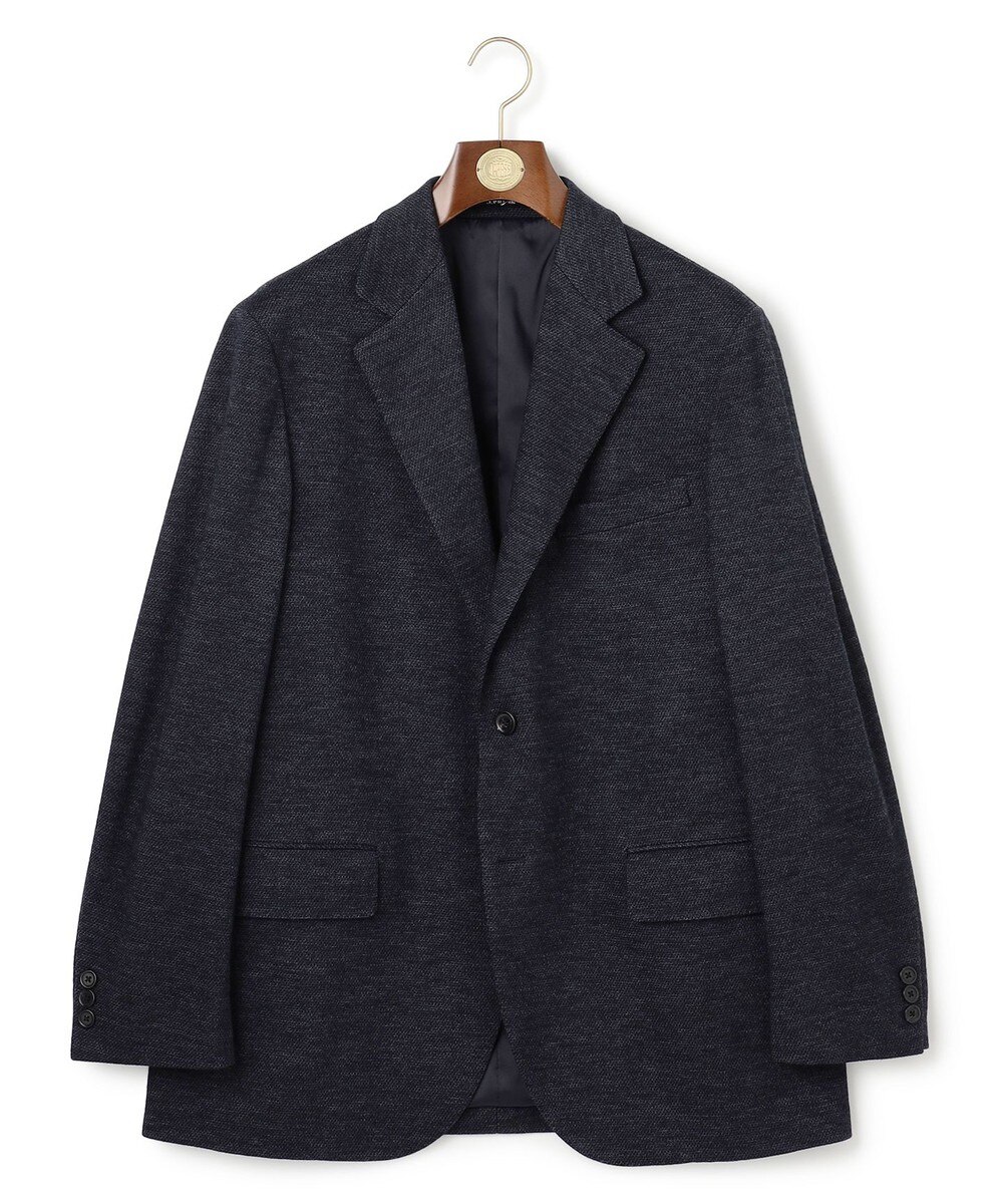 【オンワード】 J.PRESS MEN>ジャケット/アウター 【KING SIZE】【セットアップ対応 / ストレッチ】SOFAニット ハイグレードジャージー ジャケット ネイビー 2L メンズ