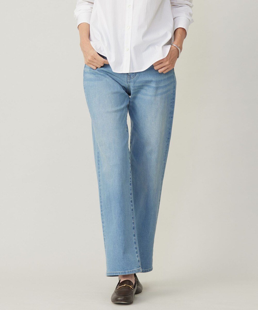 【オンワード】 J.PRESS LADIES>パンツ 【洗える】BASIC STRETCH DENIM ボーイフィット パンツ ブリーチ 13 レディース