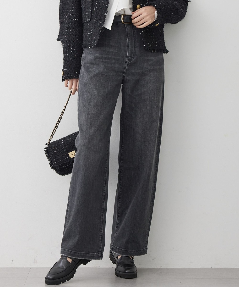 【オンワード】 23区>パンツ 【見上愛さん着用/Oggi3月号掲載/洗える】23区DENIM ストレッチ ワイドパンツ グレー 40 レディース 【オンワード】 23区>パンツ 【見上愛さん着用/Oggi3月号掲載/洗える】23区DENIM ストレッチ ワイドパンツ グレー 40 レディース