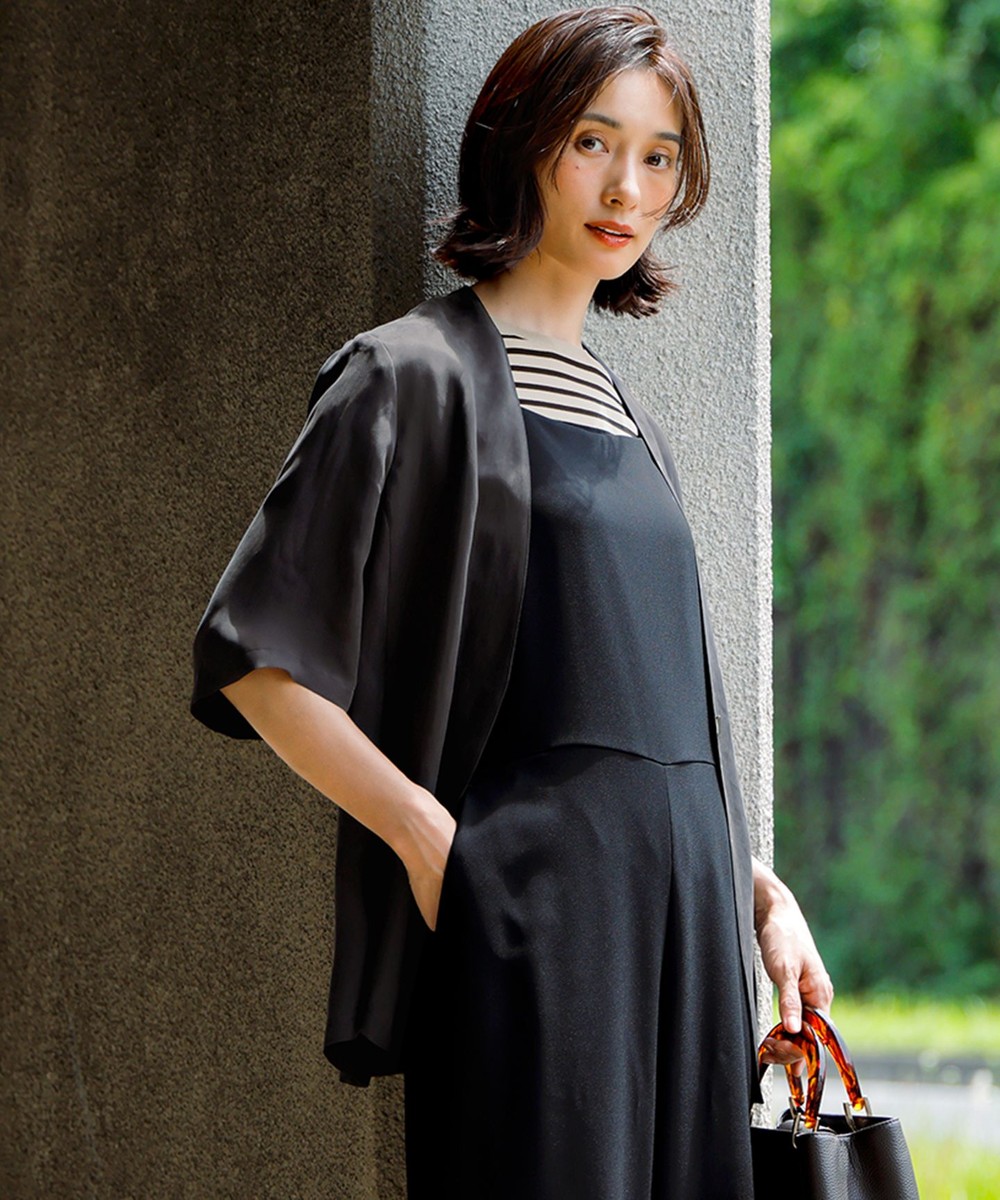 【オンワード】 23区>ジャケット/アウター 【接触冷感性/洗える】フィブリルツイル ハーフスリーブ ジャケット ダークブラウン 38 レディース 【オンワード】 23区>ジャケット/アウター 【接触冷感性/洗える】フィブリルツイル ハーフスリーブ ジャケット ダークブラウン 38 レディース