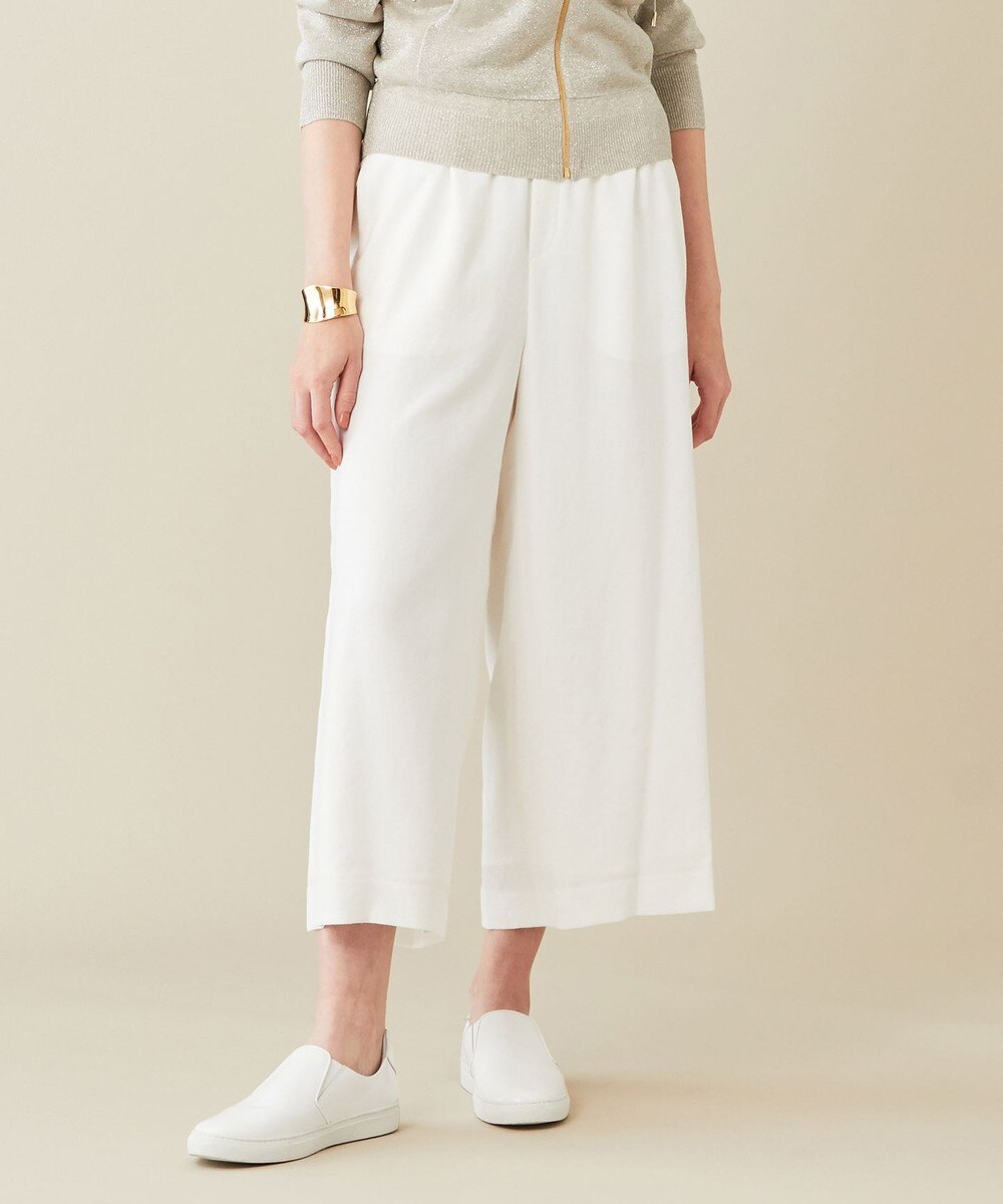 【オンワード】 BEIGE,>パンツ RUIRU / ワイドパンツ White 0 レディース 【送料無料】