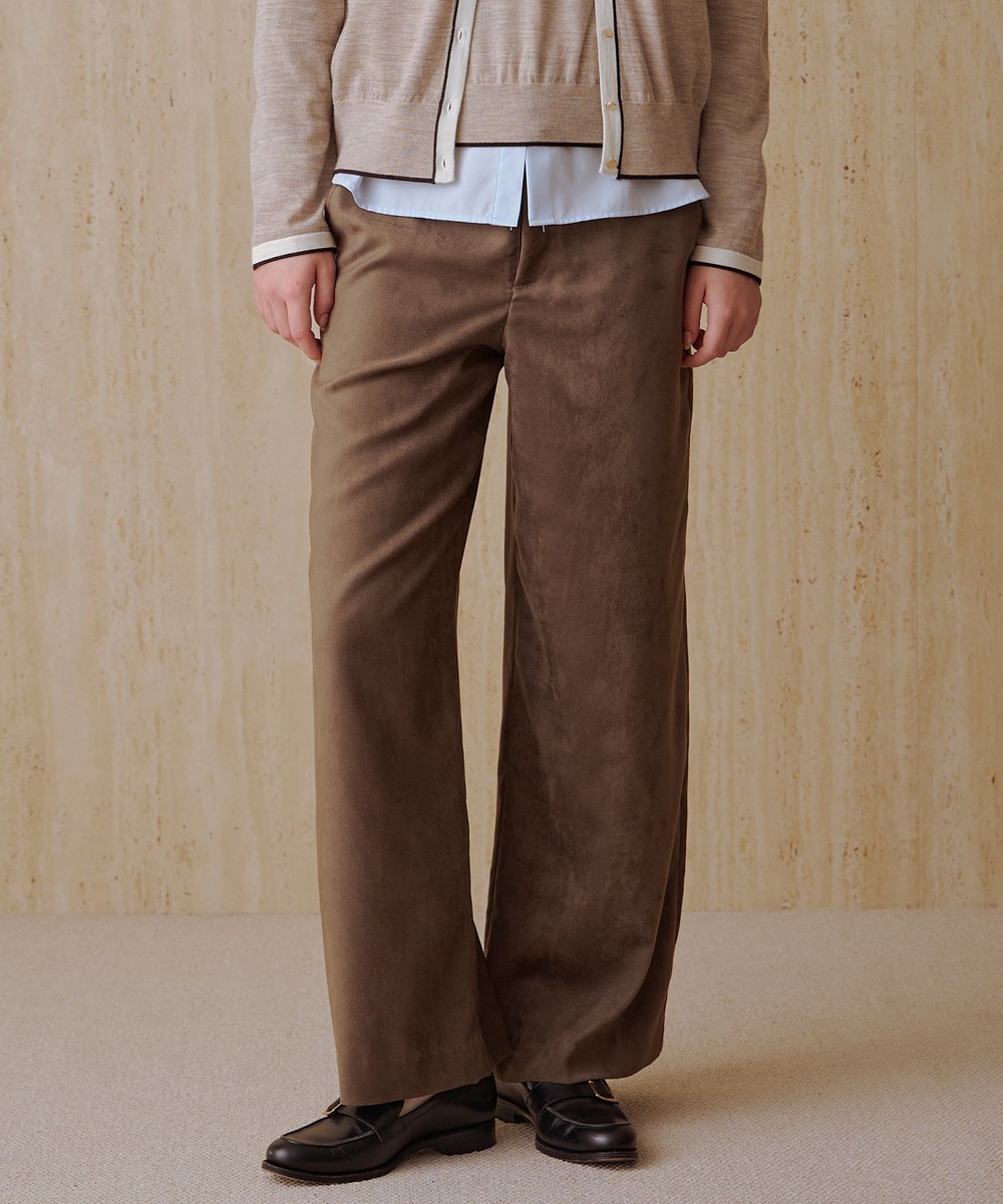 【オンワード】 J.PRESS LADIES>パンツ マイクロライトスエード ワイド パンツ モカ 7 レディース 【オンワード】 J.PRESS LADIES>パンツ マイクロライトスエード ワイド パンツ モカ 7 レディース