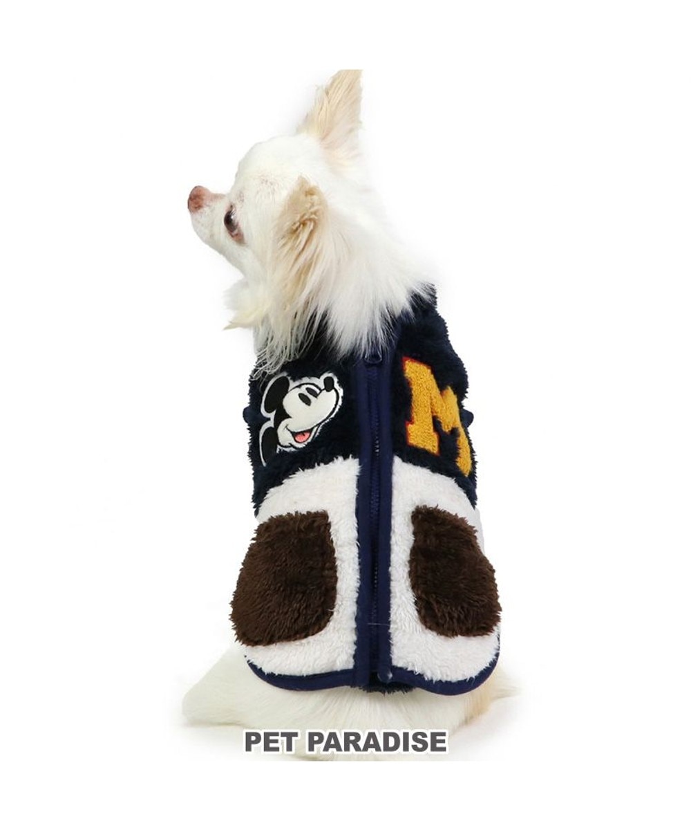 ＜オンワード＞PET PARADISE>ペットグッズ ディズニー ミッキーマウス ジップベスト 小型犬 紺（ネイビー・インディゴ） ＤＳ