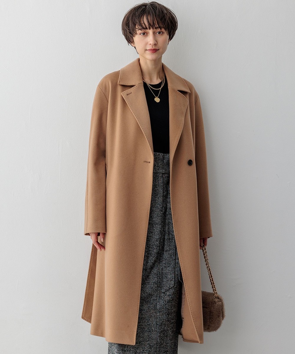 【オンワード】 23区 S(小さいサイズ)>ジャケット/アウター MTRカシミヤライトビーバー チェスターコート キャメル 32 レディース 【オンワード】 23区 S(小さいサイズ)>ジャケット/アウター MTRカシミヤライトビーバー チェスターコート キャメル 32 レディース