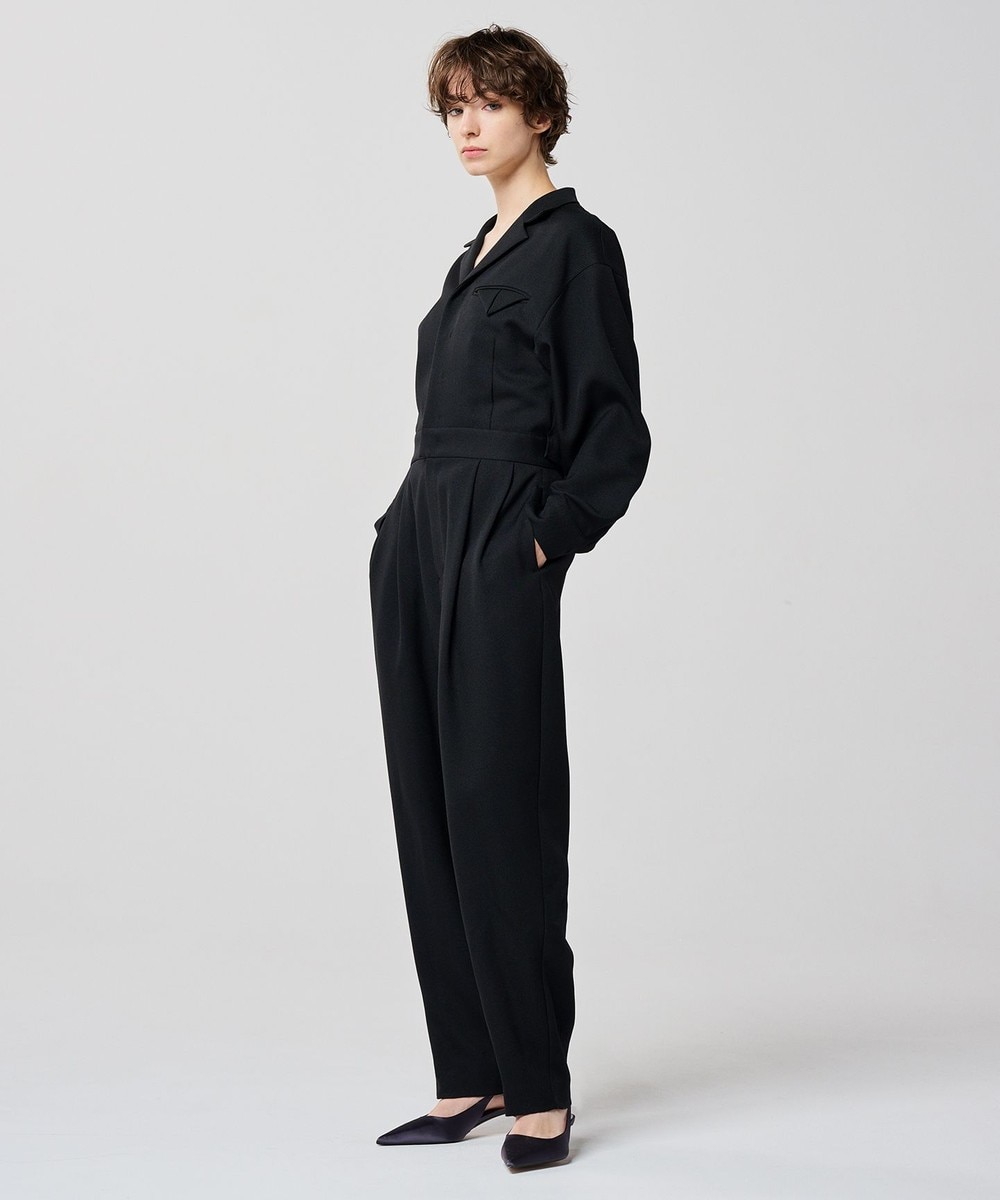 【オンワード】 uncrave>オールインワン・サロペット プレーンスーツ オールインワン(uncrave WHITE) ブラック 1 レディース 【オンワード】 uncrave>オールインワン・サロペット プレーンスーツ オールインワン(uncrave WHITE) ブラック 1 レディース