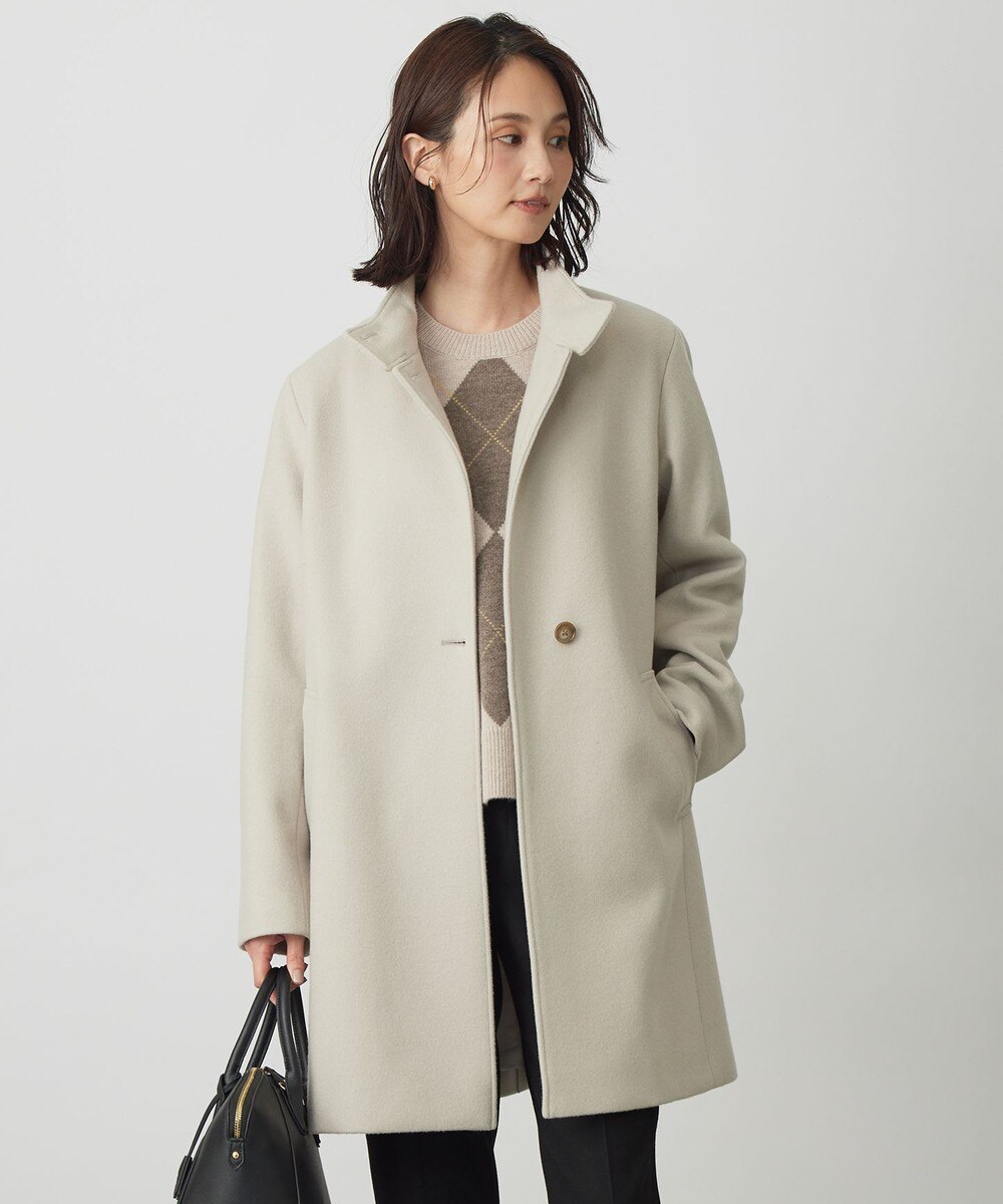 【オンワード】 J.PRESS LADIES>ジャケット/アウター ショートビーバー スタンドカラー コート ベージュ 11 レディース 【オンワード】 J.PRESS LADIES>ジャケット/アウター ショートビーバー スタンドカラー コート ベージュ 11 レディース