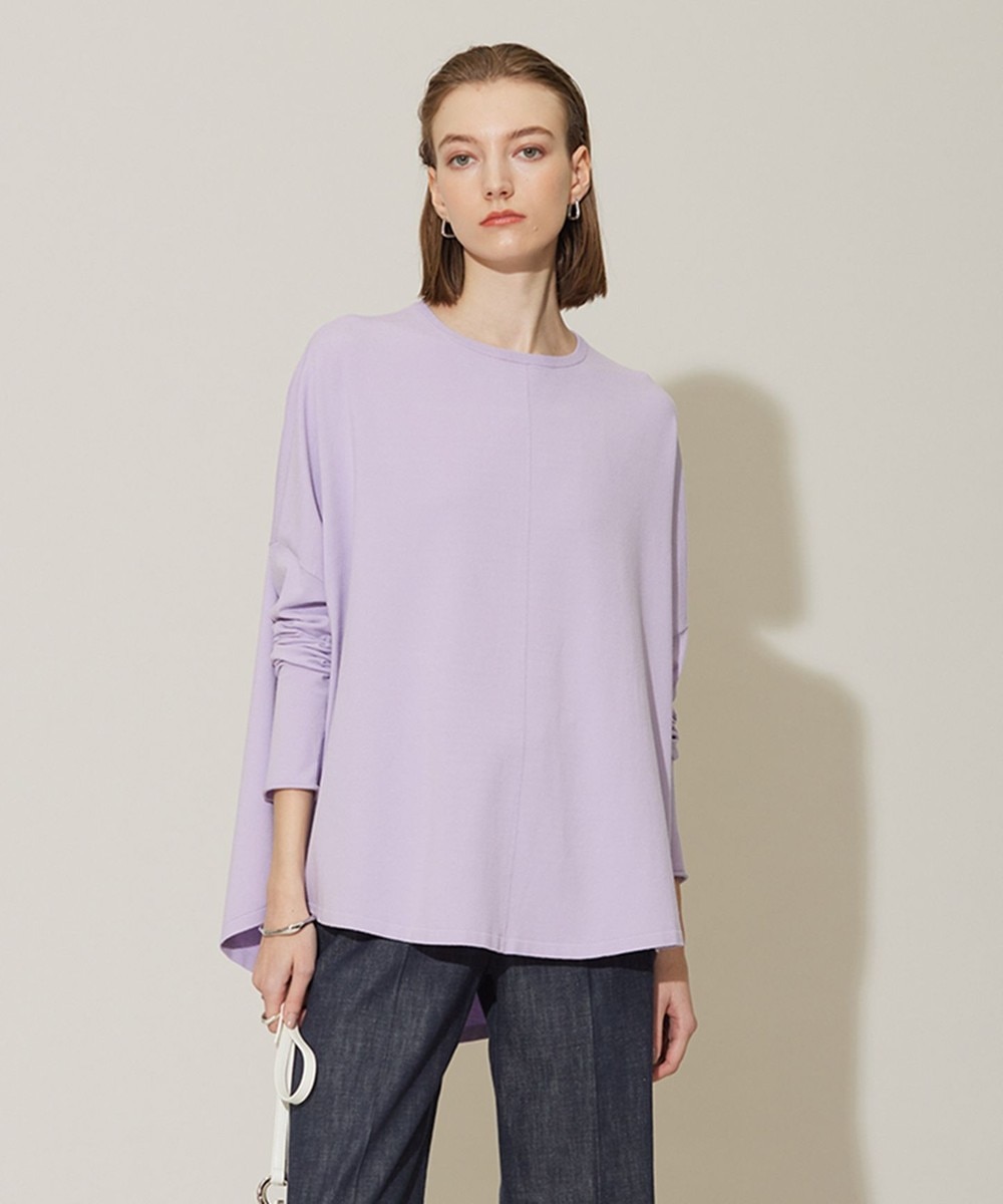 【オンワード】 ICB>トップス 【洗える】 ヴィスコースワイド プルオーバー ライトグレープ XS レディース 【オンワード】 ICB>トップス 【洗える】 ヴィスコースワイド プルオーバー ライトグレープ XS レディース