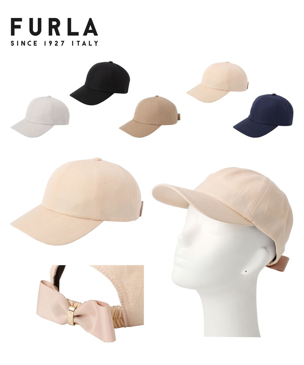 ＜オンワード＞MOONBAT>帽子 FURLA(フルラ) バックリボンキャップ UV ピンク F レディース 【送料無料】