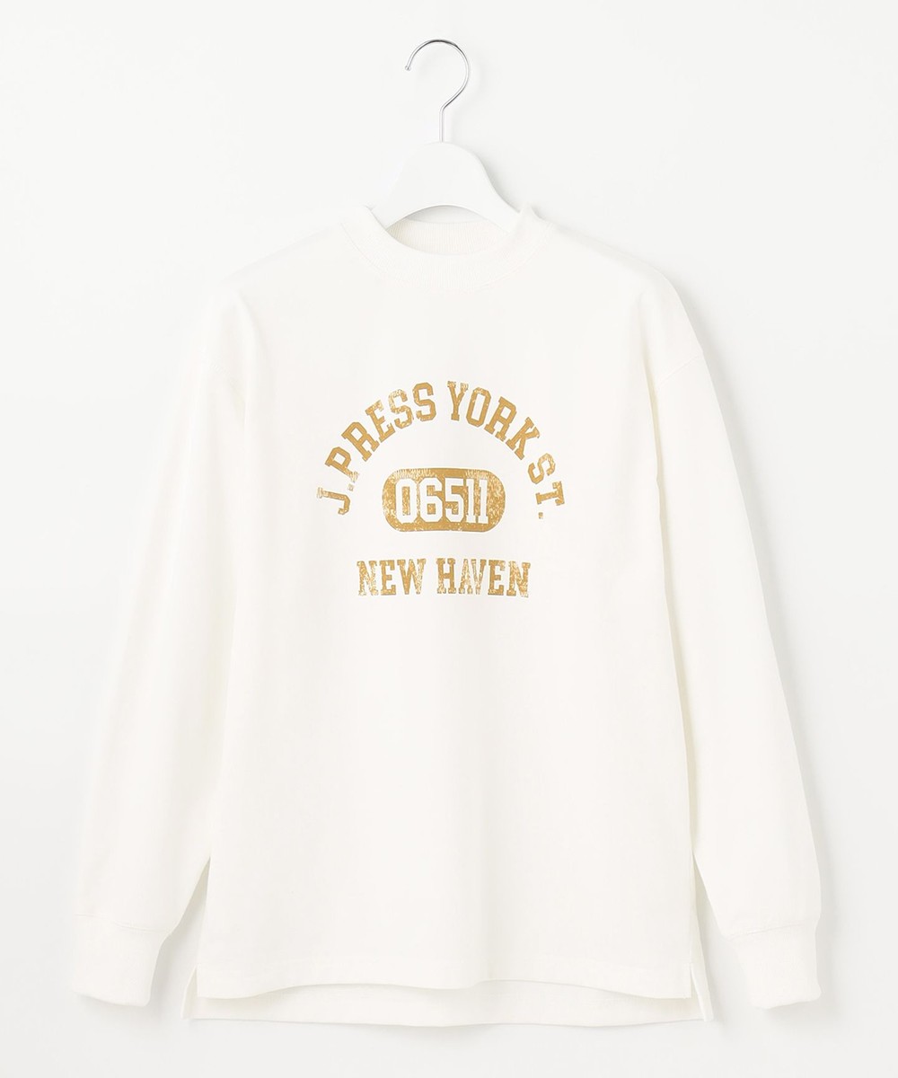 【オンワード】 J.PRESS YORK STREET>トップス 【UNISEX】カレッジ長袖TEEシャツ グレー L レディース 【送料無料】