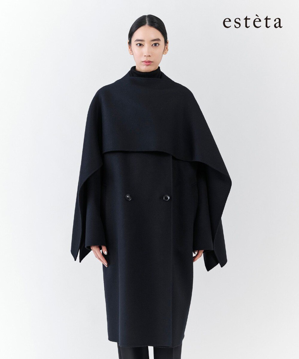 エルメス リバーシブル ポンチョ ケープコート レディズ フリーサイズ