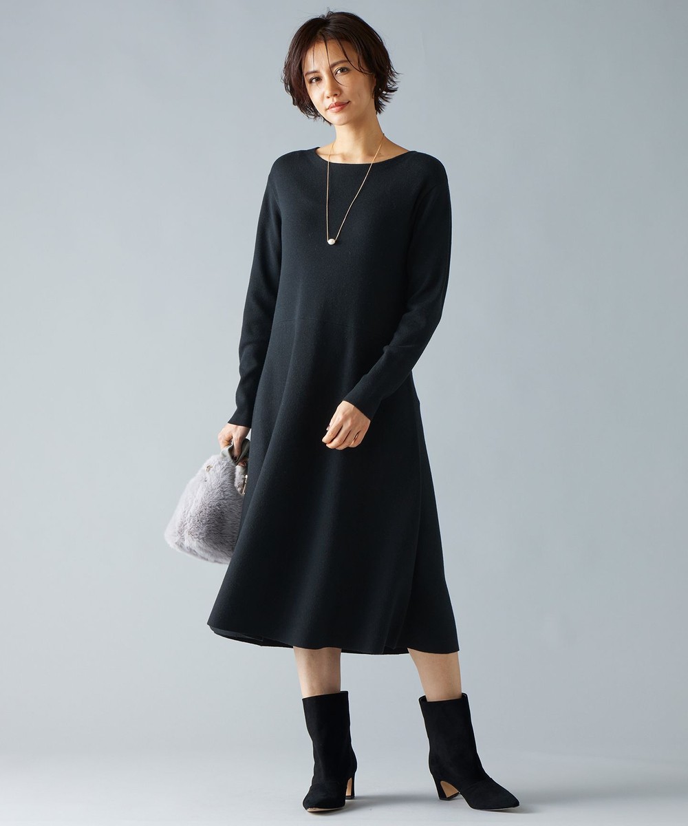 【オンワード】 自由区 S(小さいサイズ)>ワンピース 【セットアップ対応】ヴィスコースウールニット ワンピース ブラック 32 レディース 【オンワード】 自由区 S(小さいサイズ)>ワンピース 【セットアップ対応】ヴィスコースウールニット ワンピース ブラック 32 レディース