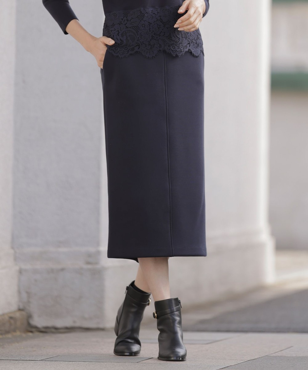 【オンワード】 J.PRESS LADIES>スカート 【洗える】ダンボールジャージー ナロー スカート ネイビー 9 レディース 【オンワード】 J.PRESS LADIES>スカート 【洗える】ダンボールジャージー ナロー スカート ネイビー 9 レディース