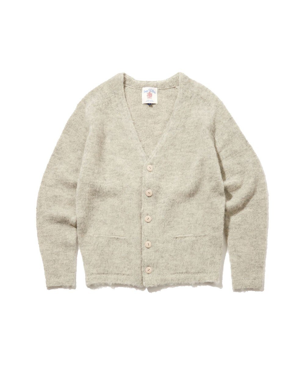 【オンワード】 J.PRESS MEN>トップス 【J.PRESS ORIGINALS】Shaggy Dog Sweater Cardigan / Japan Made アイボリー XS メンズ