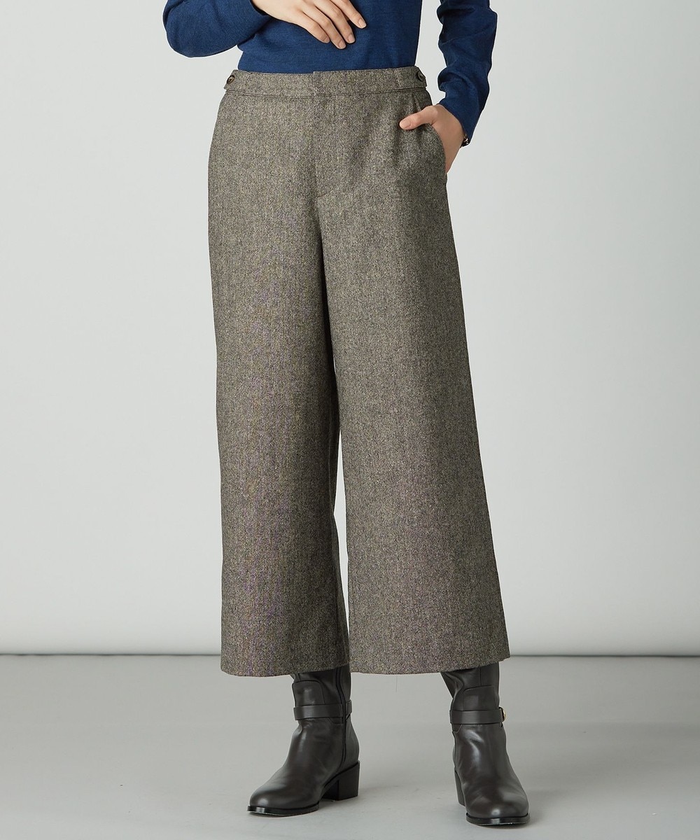 【オンワード】 J.PRESS LADIES S(小さいサイズ)>パンツ ラメツイード クロップド パンツ ブラウン P5 レディース 【オンワード】 J.PRESS LADIES S(小さいサイズ)>パンツ ラメツイード クロップド パンツ ブラウン P5 レディース