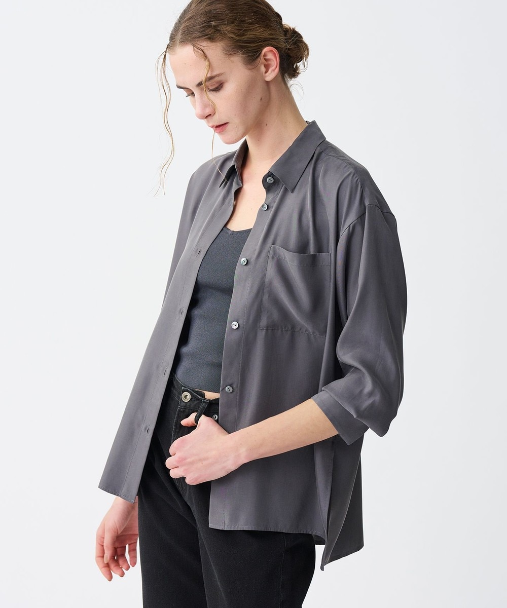 【オンワード】 uncrave>トップス 【手洗い可】フィブリルシャンブレー ミドルシャツ スレート 2 レディース 【オンワード】 uncrave>トップス 【手洗い可】フィブリルシャンブレー ミドルシャツ スレート 2 レディース