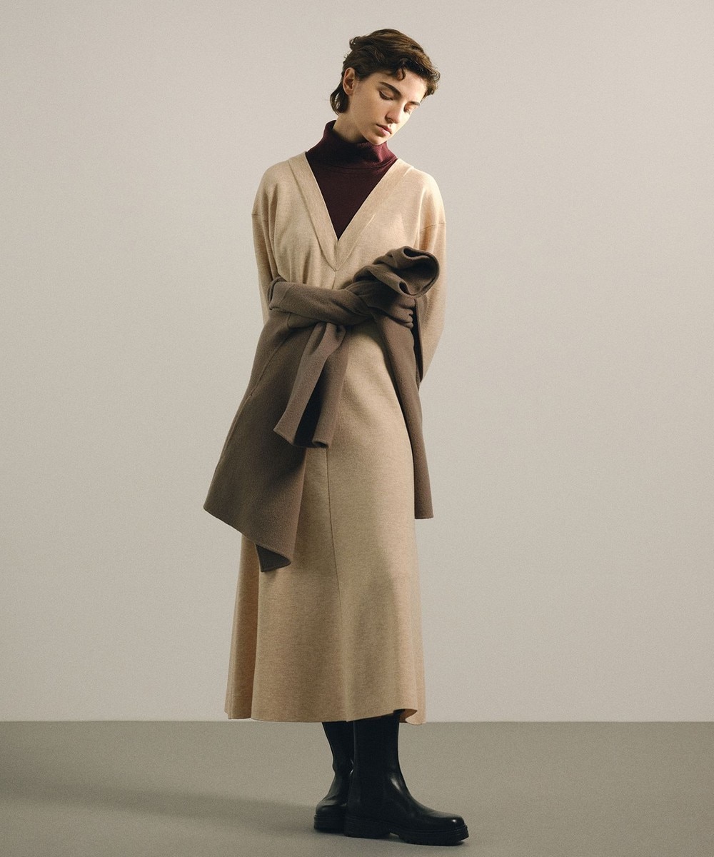 【オンワード】 JOSEPH STUDIO>ワンピース 【洗える】ガーメントドレス アイボリー S レディース 【送料無料】