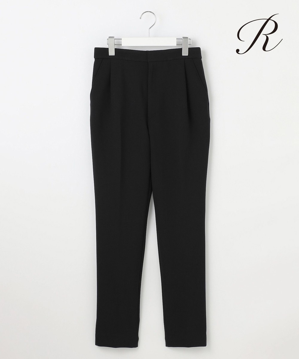 【オンワード】 23区 L（大きいサイズ）>パンツ 【R(アール)】ダブルクロス テーパードシルエット パンツ ブラック 46 レディース