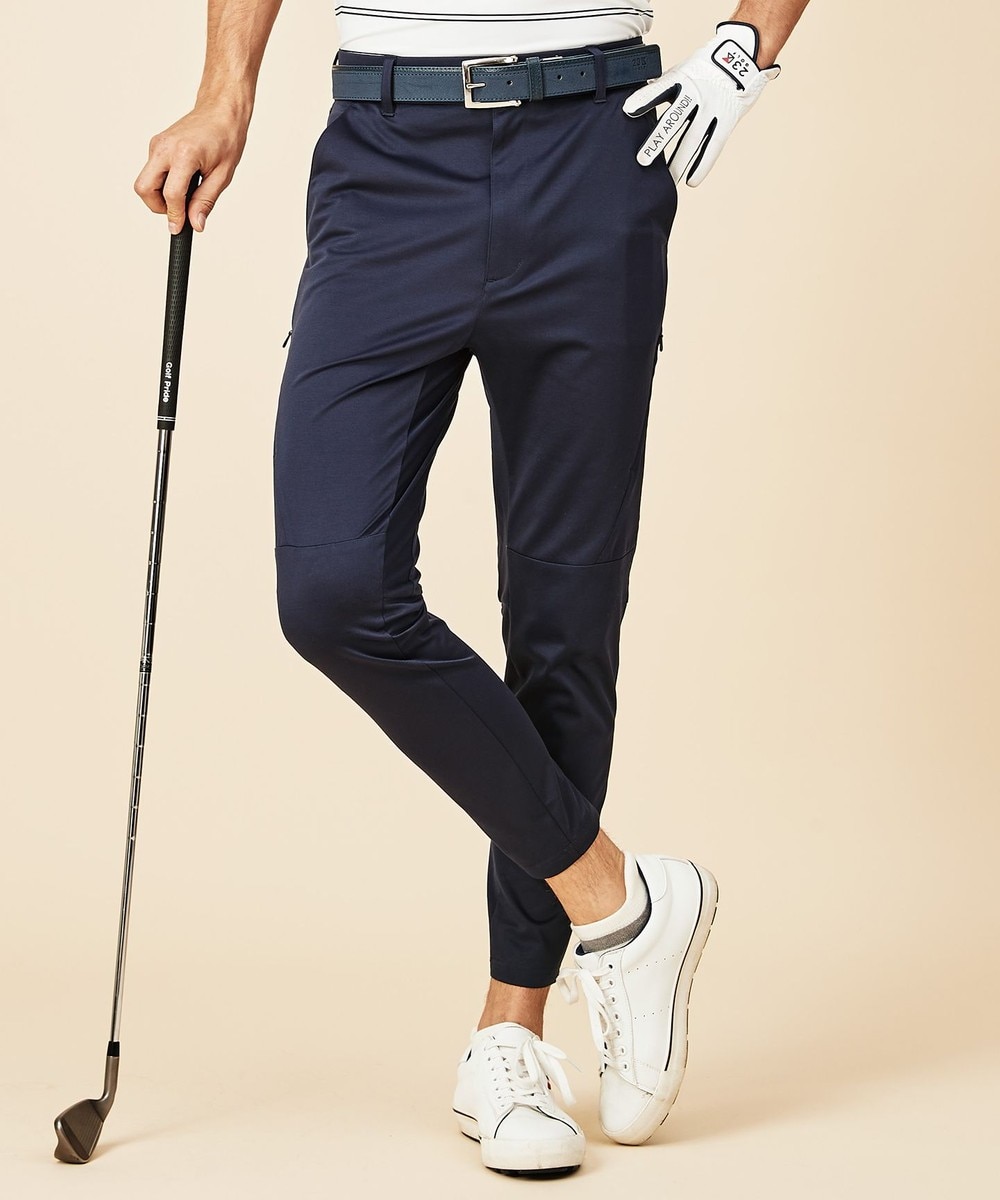 【オンワード】 23区GOLF>パンツ 抜群に格好いいシルエットに惚れ惚れ【MEN】【ストレッチ】モクロディ パンツ ライトグレー LL メンズ 【送料無料】