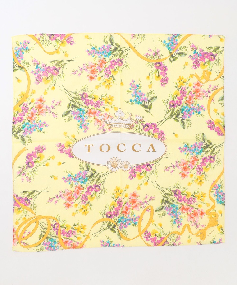 【オンワード】 TOCCA>財布/小物 YELLOW BOUQUET HANDKERCHIEF ハンカチ イエロー F レディース