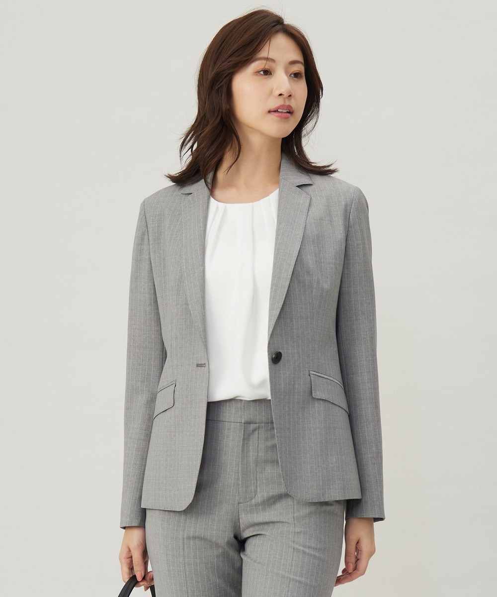 【オンワード】 J.PRESS LADIES>ジャケット/アウター 【セットアップ対応】BAHARIYE2 テーラード ジャケット ライトグレー 11 レディース 【オンワード】 J.PRESS LADIES>ジャケット/アウター 【セットアップ対応】BAHARIYE2 テーラード ジャケット ライトグレー 11 レディース