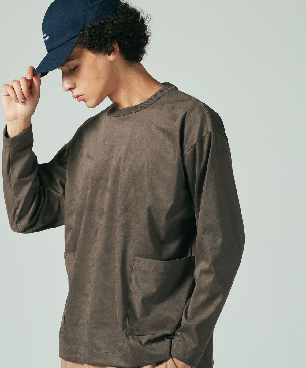 【オンワード】 J.PRESS YORK STREET>トップス 【UNISEX】ECOスエードプルオーバー ピンク L レディース 【送料無料】