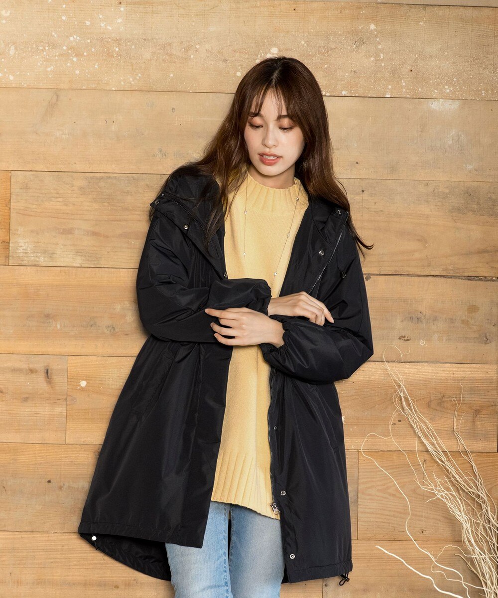 ウォーマル中綿フーデッドコート