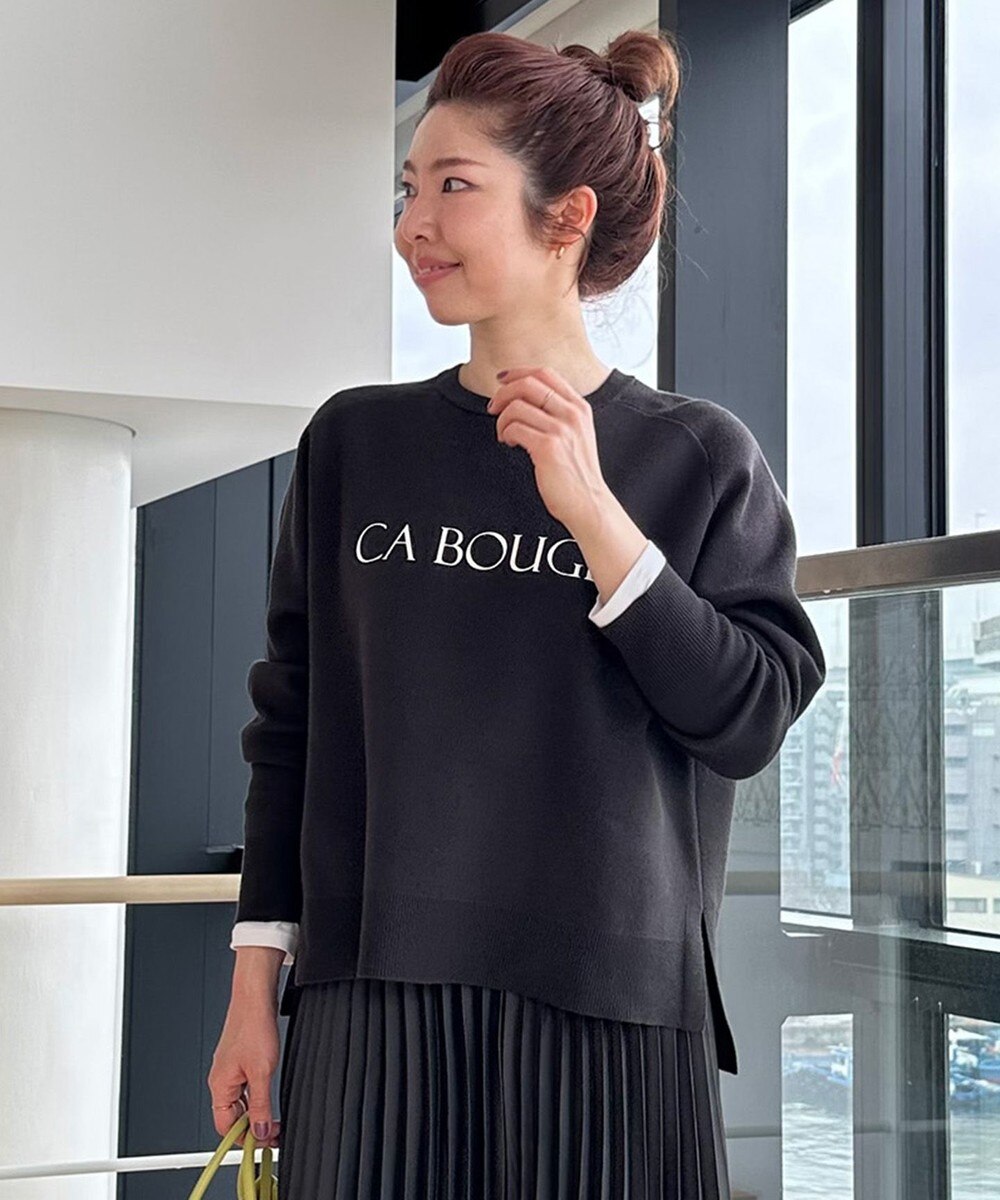 スウェットライクロゴニット