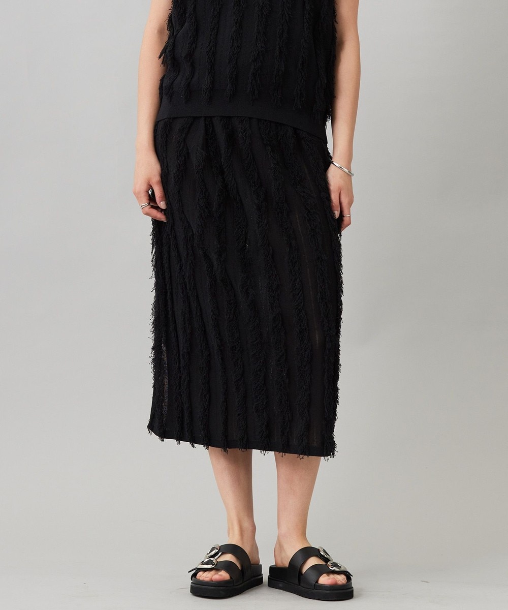 【オンワード】 ICB L(大きいサイズ)>スカート 【洗える】カットジャガード ニットスカート ブラック L レディース 【オンワード】 ICB L(大きいサイズ)>スカート 【洗える】カットジャガード ニットスカート ブラック L レディース