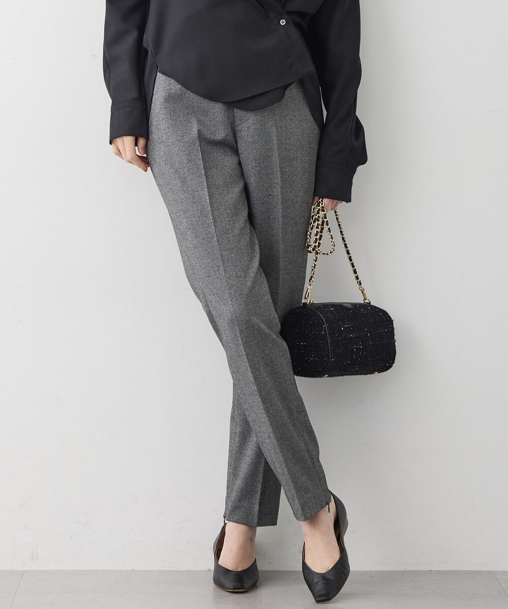 【オンワード】 23区>パンツ 【一部先行予約/洗える】フランネル2WAY テーパード パンツ グレー 40 レディース