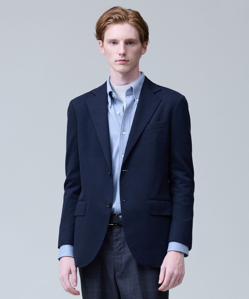 【オンワード】 J.PRESS MEN>ジャケット/アウター 3シーズン着られる上質素材【ストレッチ / 吸水速乾 / 洗える / 消臭】AXIO 3ポジションジャージー ジャケット ネイビー L メンズ 【オンワード】 J.PRESS MEN>ジャケット/アウター 3シーズン着られる上質素材【ストレッチ / 吸水速乾 / 洗える / 消臭】AXIO 3ポジションジャージー ジャケット ネイビー L メンズ