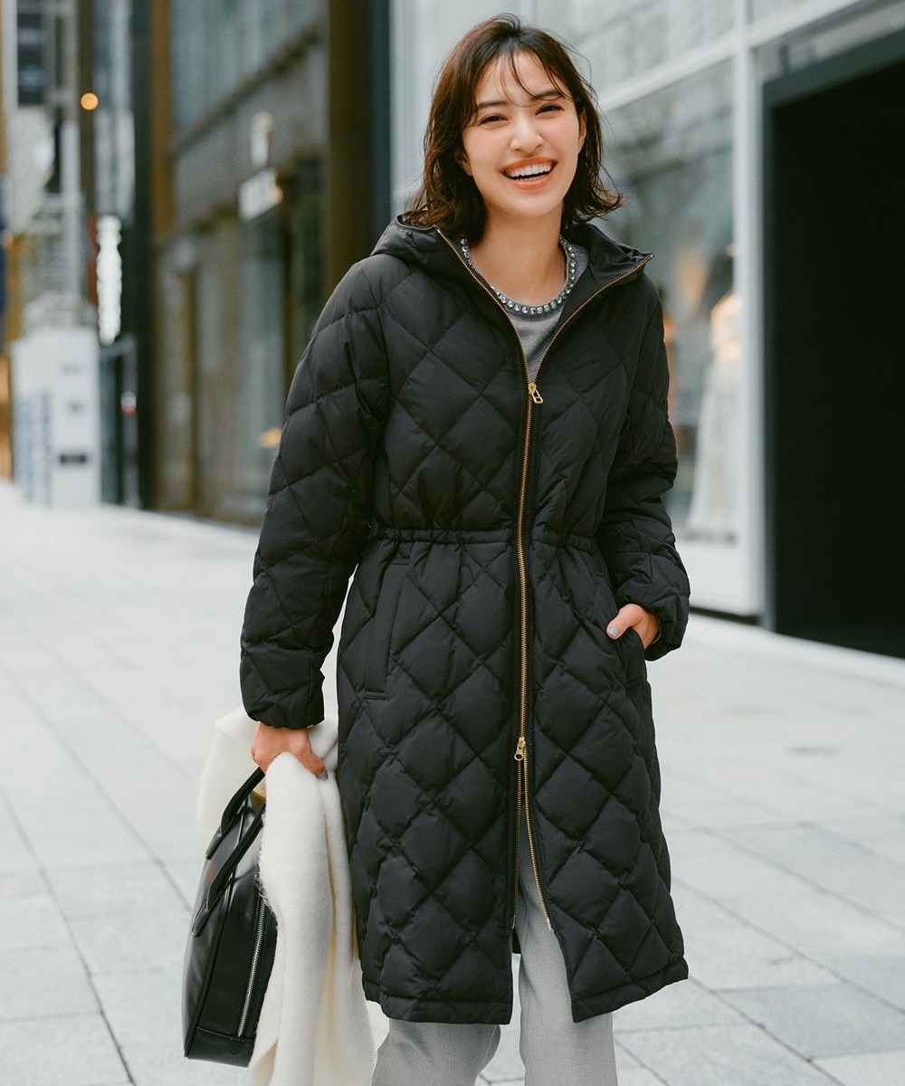 【オンワード】 UNFILO>ジャケット/アウター 【VERY ベストダウン大賞 コスパ賞】TAION×UNFILO Aラインコート ブラック S レディース 【オンワード】 UNFILO>ジャケット/アウター 【VERY ベストダウン大賞 コスパ賞】TAION×UNFILO Aラインコート ブラック S レディース