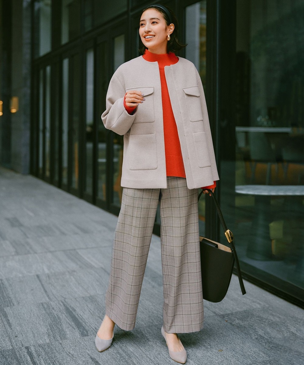 【吸湿発熱/ストレッチ】beauty warm ワイドパンツ