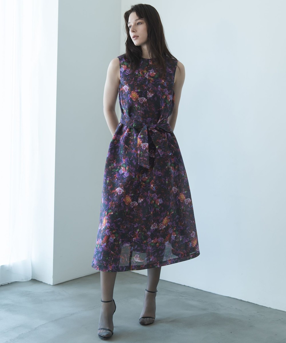 【オンワード】 自由区>ワンピース 【カトリエムブーケ】フラワープリントフレアワンピース ボルドー 32 レディース 【オンワード】 自由区>ワンピース 【カトリエムブーケ】フラワープリントフレアワンピース ボルドー 32 レディース