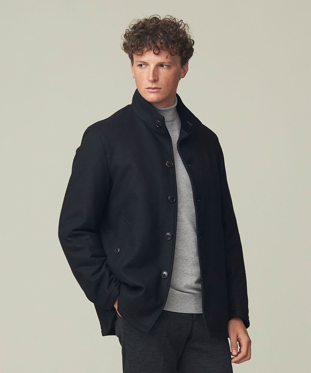 【オンワード】 J.PRESS MEN>ジャケット/アウター ショートカーコート スタンドカラーブルゾン ネイビー L メンズ 【オンワード】 J.PRESS MEN>ジャケット/アウター ショートカーコート スタンドカラーブルゾン ネイビー L メンズ