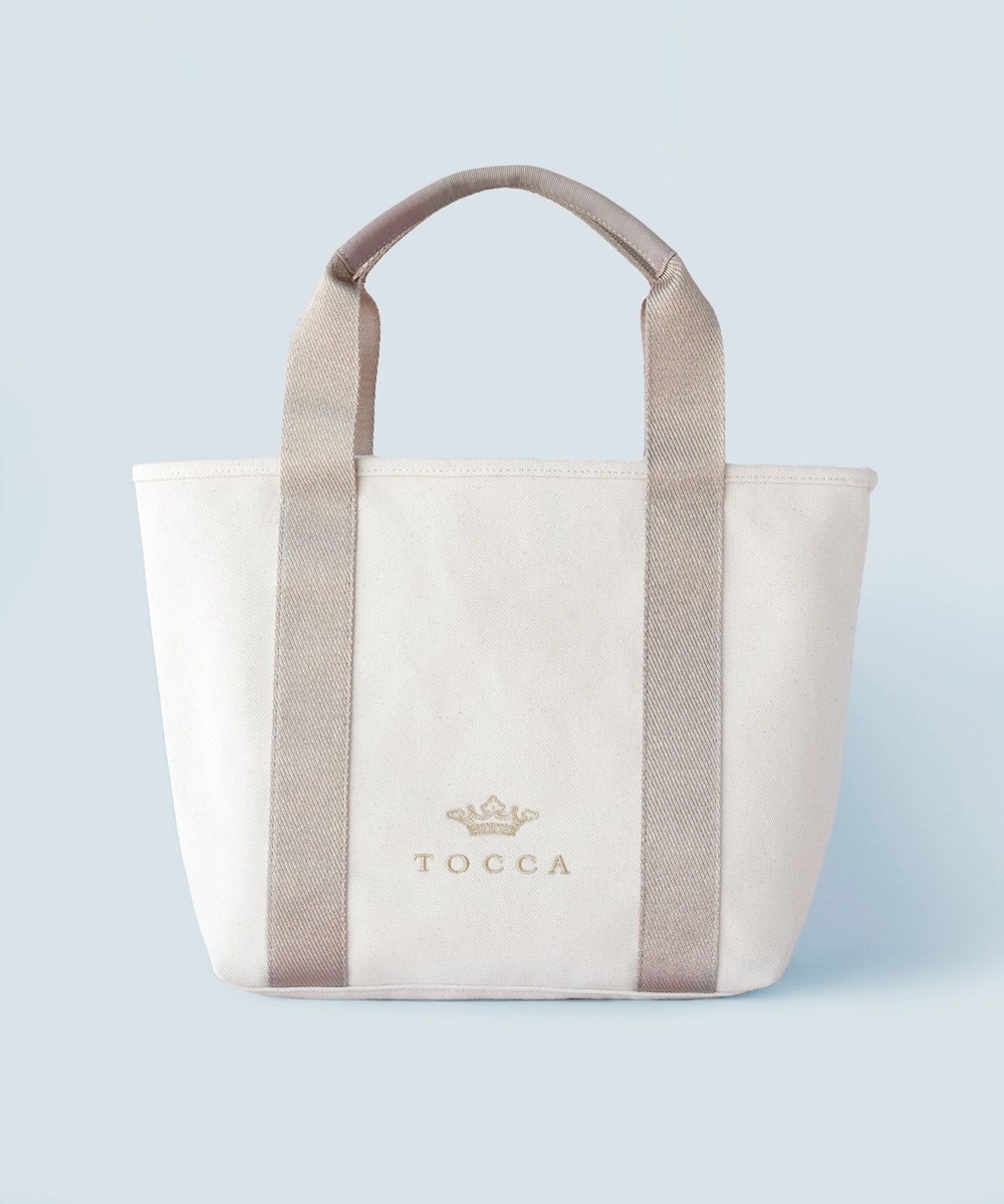 【オンワード】 TOCCA>バッグ 【WEB&一部店舗限定】LUMINA STRADA CANVAS TOTE キャンバストートバッグ オフ×ゴールド F レディース 【オンワード】 TOCCA>バッグ 【WEB&一部店舗限定】LUMINA STRADA CANVAS TOTE キャンバストートバッグ オフ×ゴールド F レディース