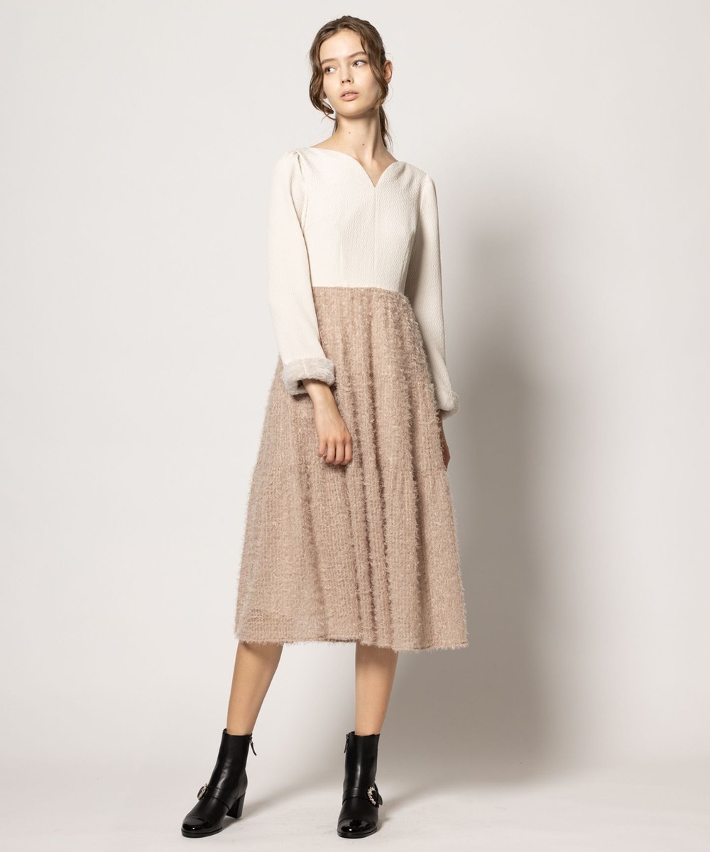 【オンワード】 TOCCA>ワンピース 【ヨンア×大人百花コラボ・00サイズあり・洗える】SUGARPLUM ドレス ベージュ 6 レディース 【オンワード】 TOCCA>ワンピース 【ヨンア×大人百花コラボ・00サイズあり・洗える】SUGARPLUM ドレス ベージュ 6 レディース