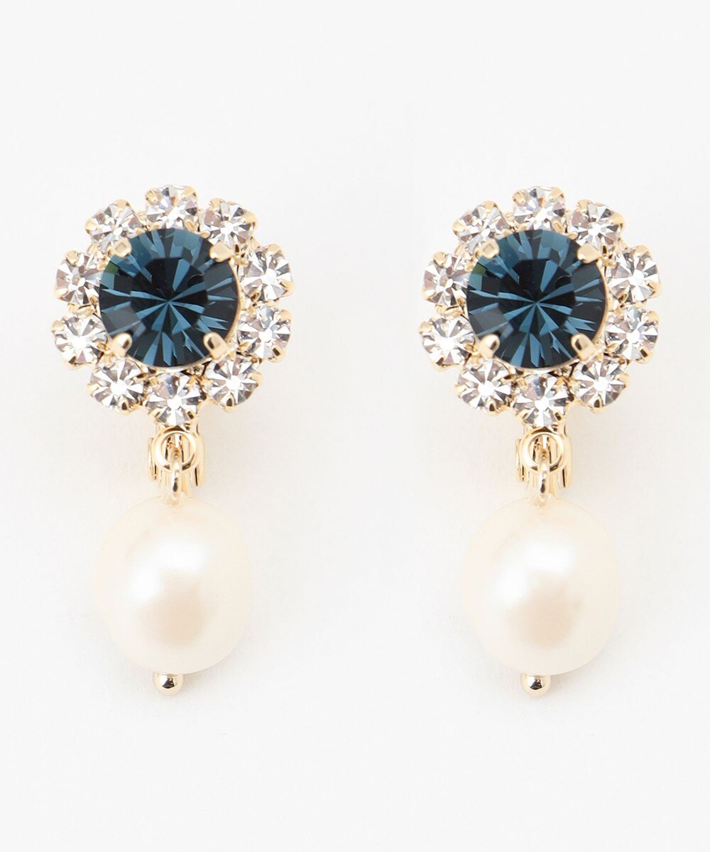 【オンワード】 TOCCA>アクセサリー BIJOUX PEARL EARRINGS イヤリング ネイビー F レディース 【送料当社負担】