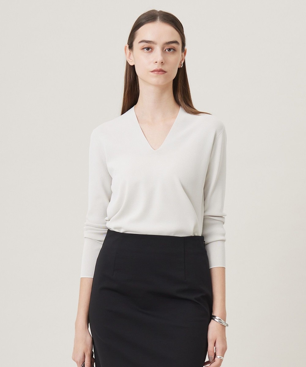 【オンワード】 ICB L(大きいサイズ)>トップス 【洗える】 シンセティックフルニードル Vネックプルオーバー トープ L レディース 【オンワード】 ICB L(大きいサイズ)>トップス 【洗える】 シンセティックフルニードル Vネックプルオーバー トープ L レディース